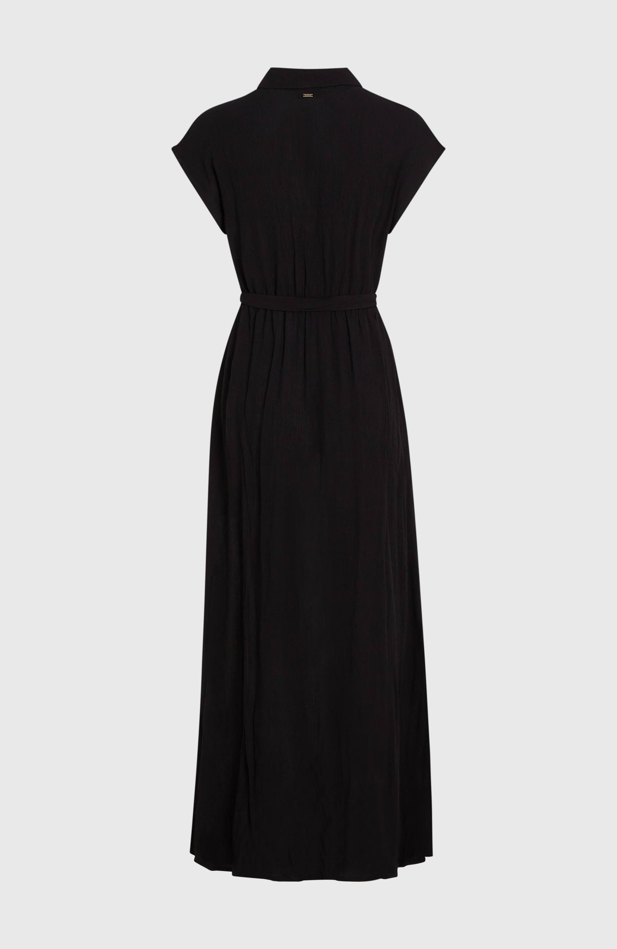 Lori Maxi Shirt Dress | Black Out