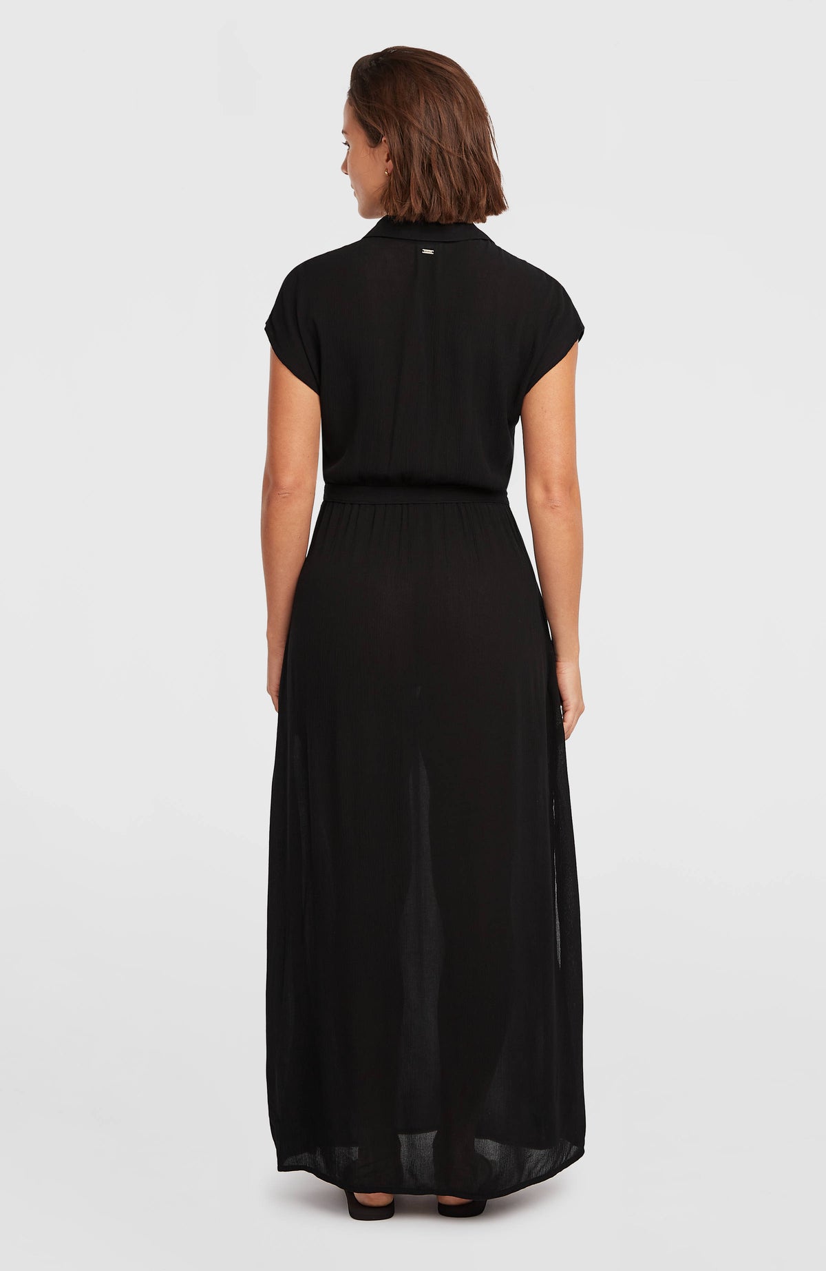 Lori Maxi Shirt Dress | Black Out