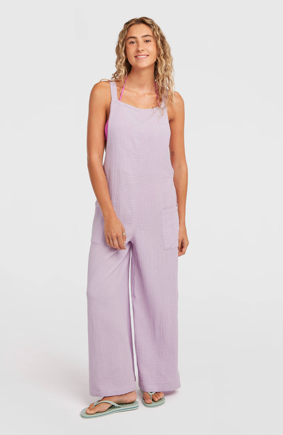 Brenda Structured Dungaree | Pale Lavender
