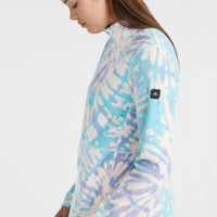 Clime Printed Full-Zip Fleece | Pink Tie Dye