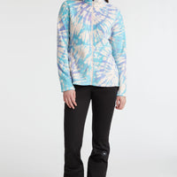 Clime Printed Full-Zip Fleece | Pink Tie Dye