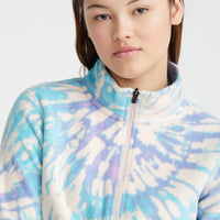 Clime Printed Full-Zip Fleece | Pink Tie Dye