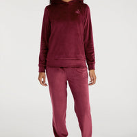 Velour Hoodie Fleece | Windsor Wine