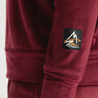 Velour Hoodie Fleece | Windsor Wine