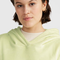 Velour Hoodie Fleece | Lime Wash