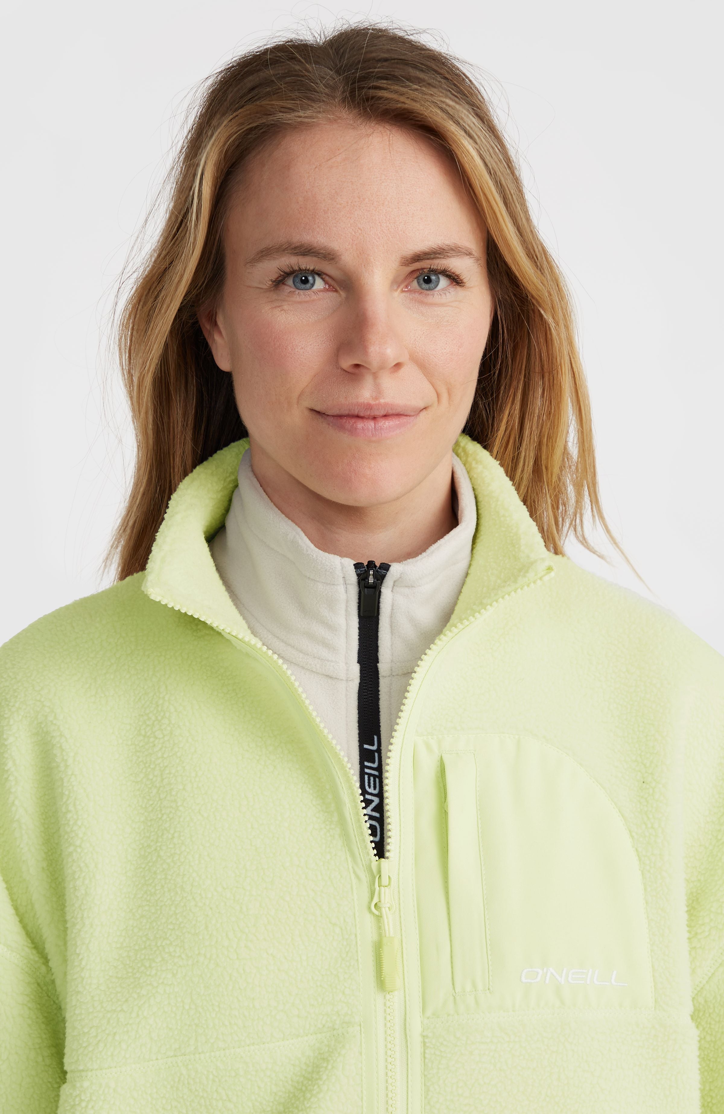 High-Pile Full-Zip Fleece | Lime Wash – O'Neill UK