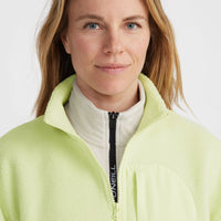 High-Pile Full-Zip Fleece | Lime Wash