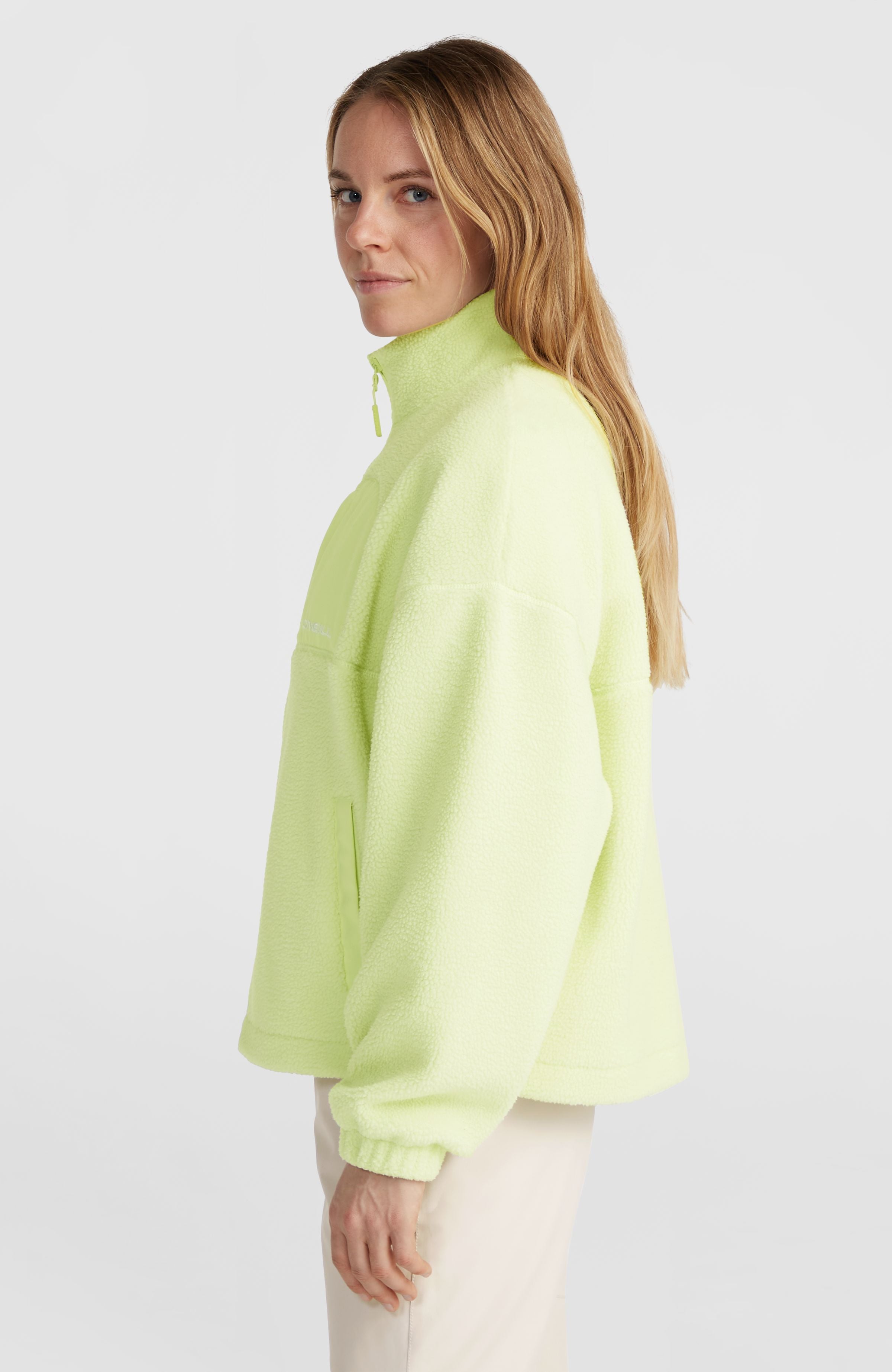 High-Pile Full-Zip Fleece | Lime Wash – O'Neill UK