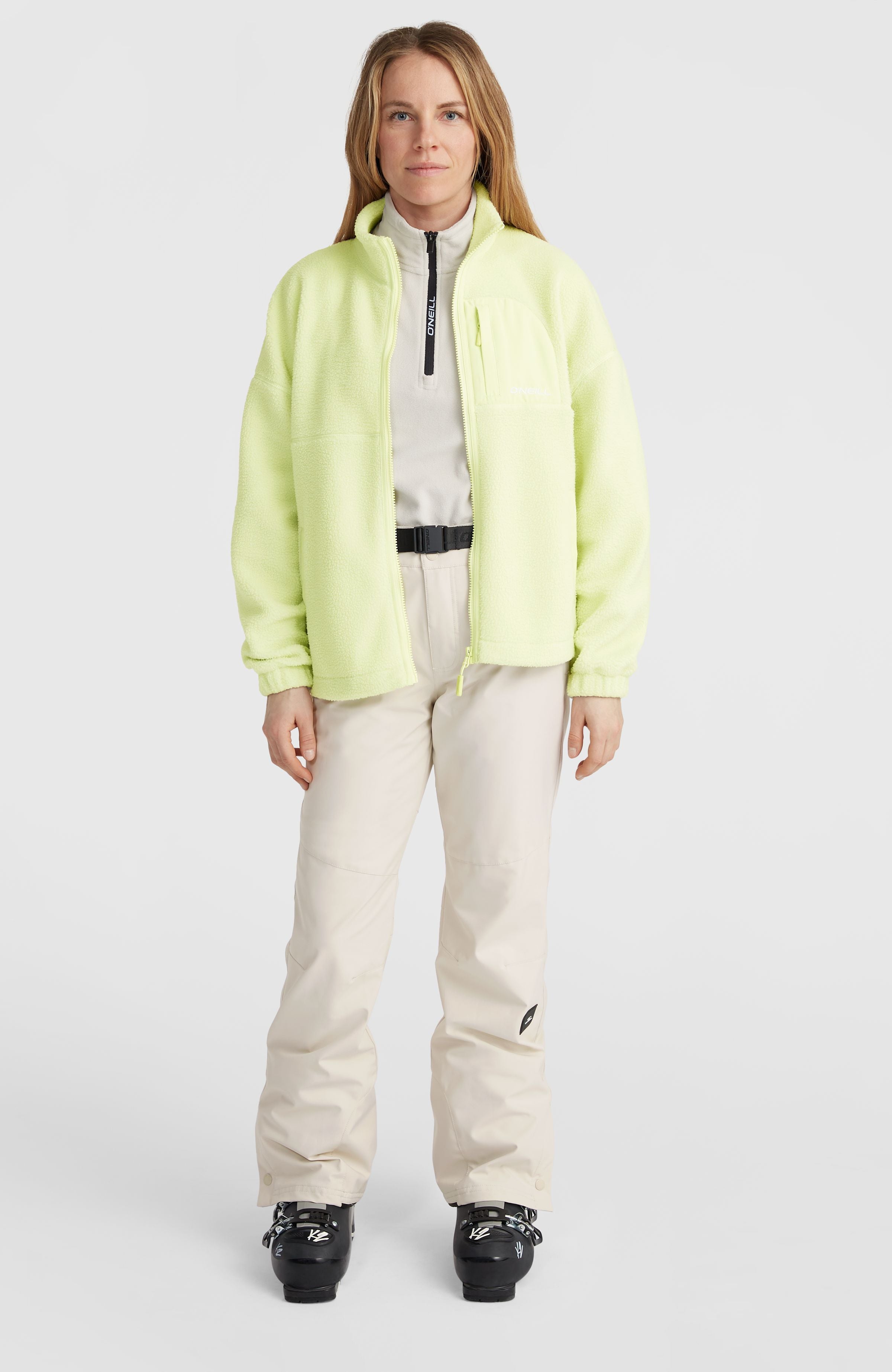 High-Pile Full-Zip Fleece | Lime Wash – O'Neill UK