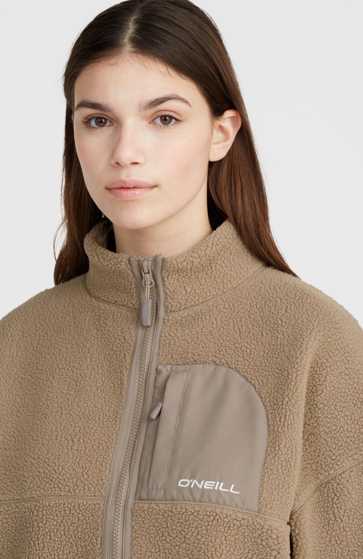 High-Pile Full-Zip Fleece | Concrete