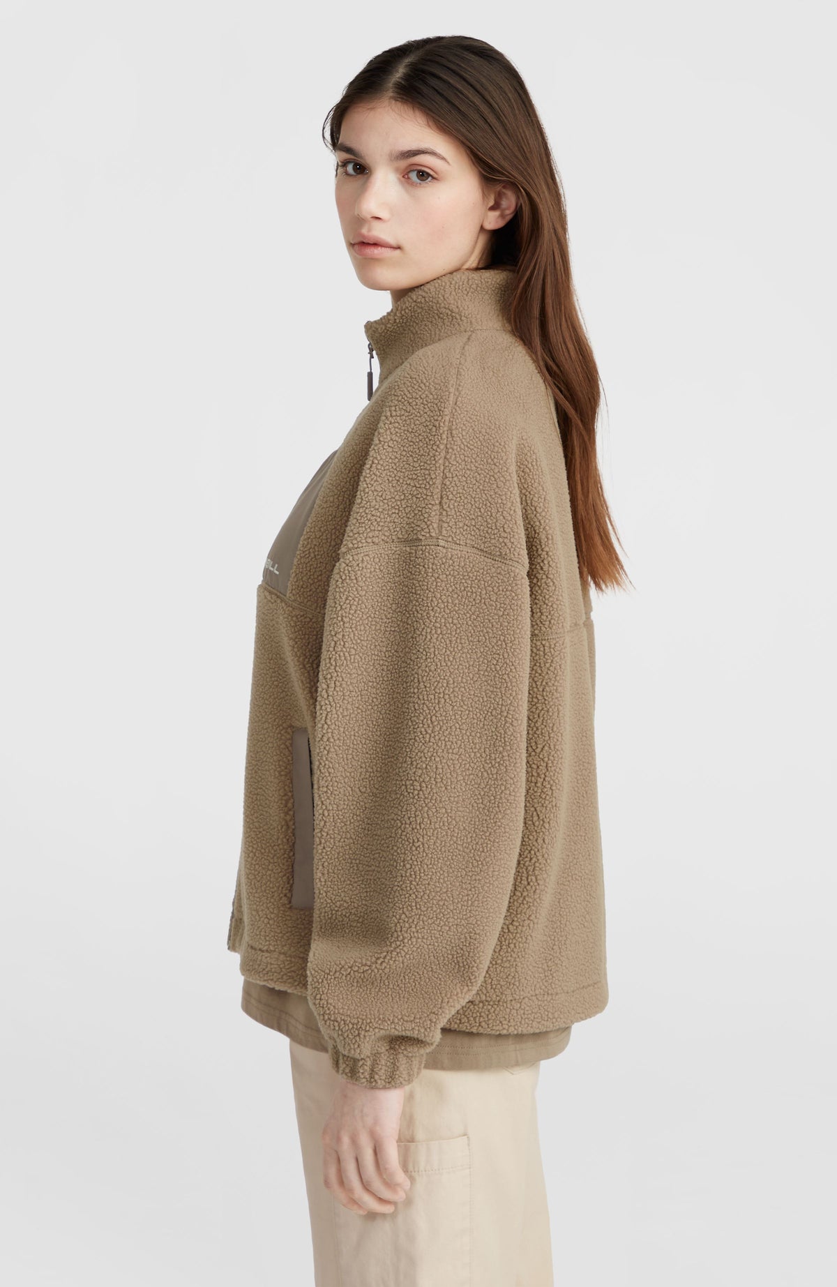 High-Pile Full-Zip Fleece | Concrete