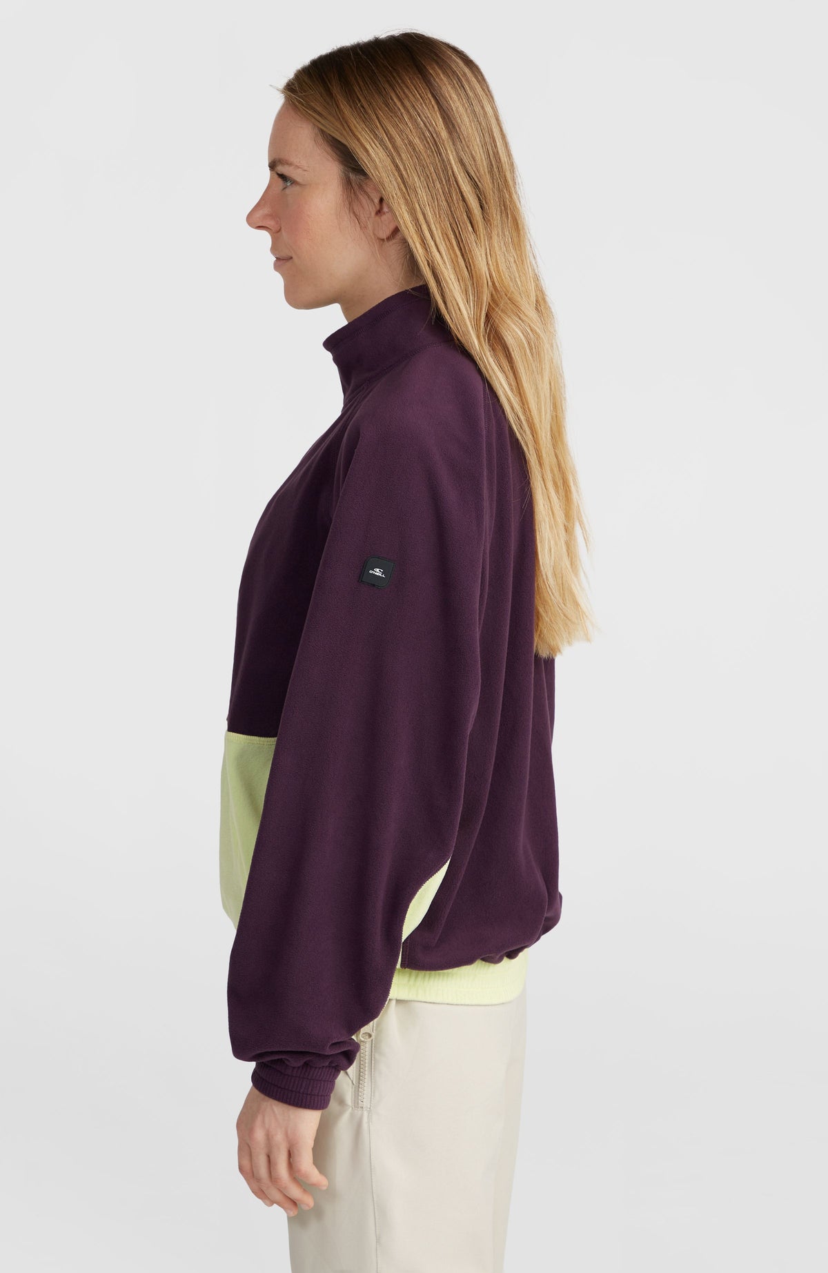 O'Riginals Polartec® 100 Half-Zip Fleece | Aubergine Colour Block