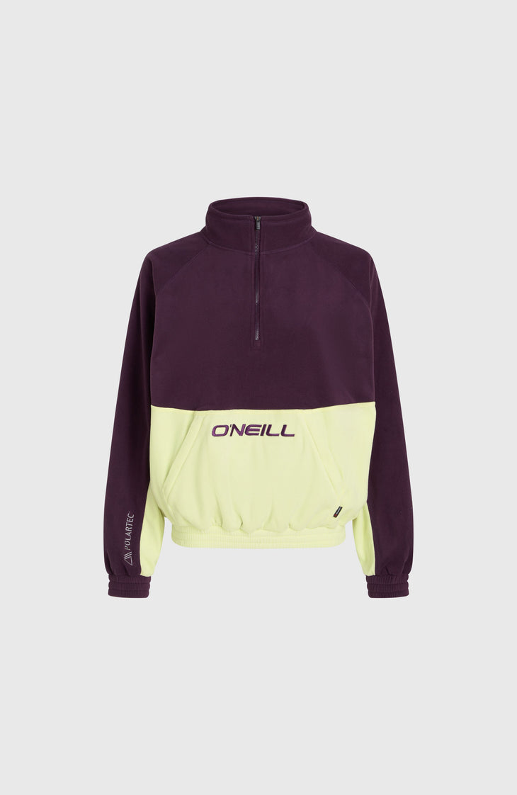 O'Riginals Polartec® 100 Half-Zip Fleece | Aubergine Colour Block