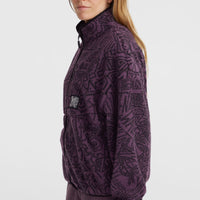 Surf Heroes High-Pile Fleece | Black/Purple Sketcheritage