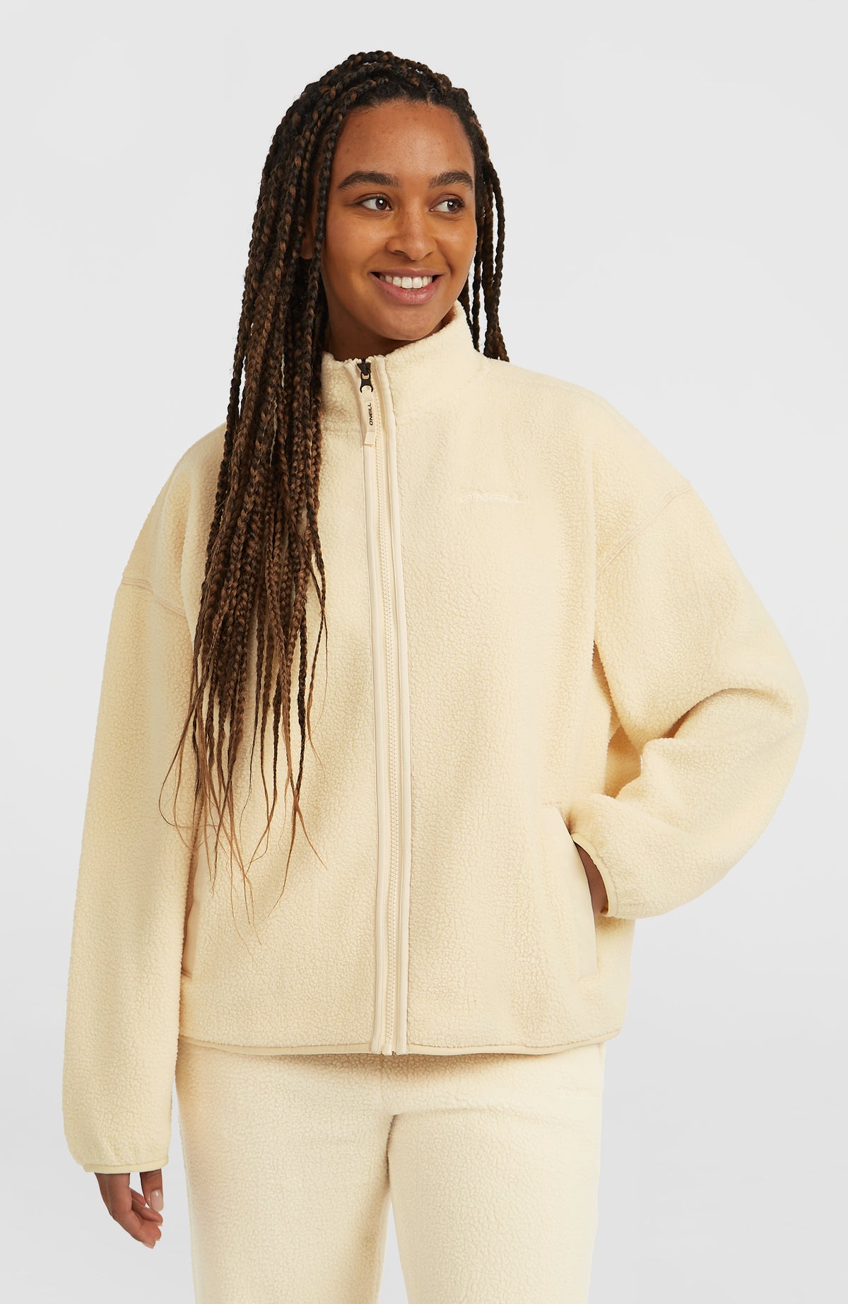 Must-Have High-Pile Full-Zip Fleece | Macaron