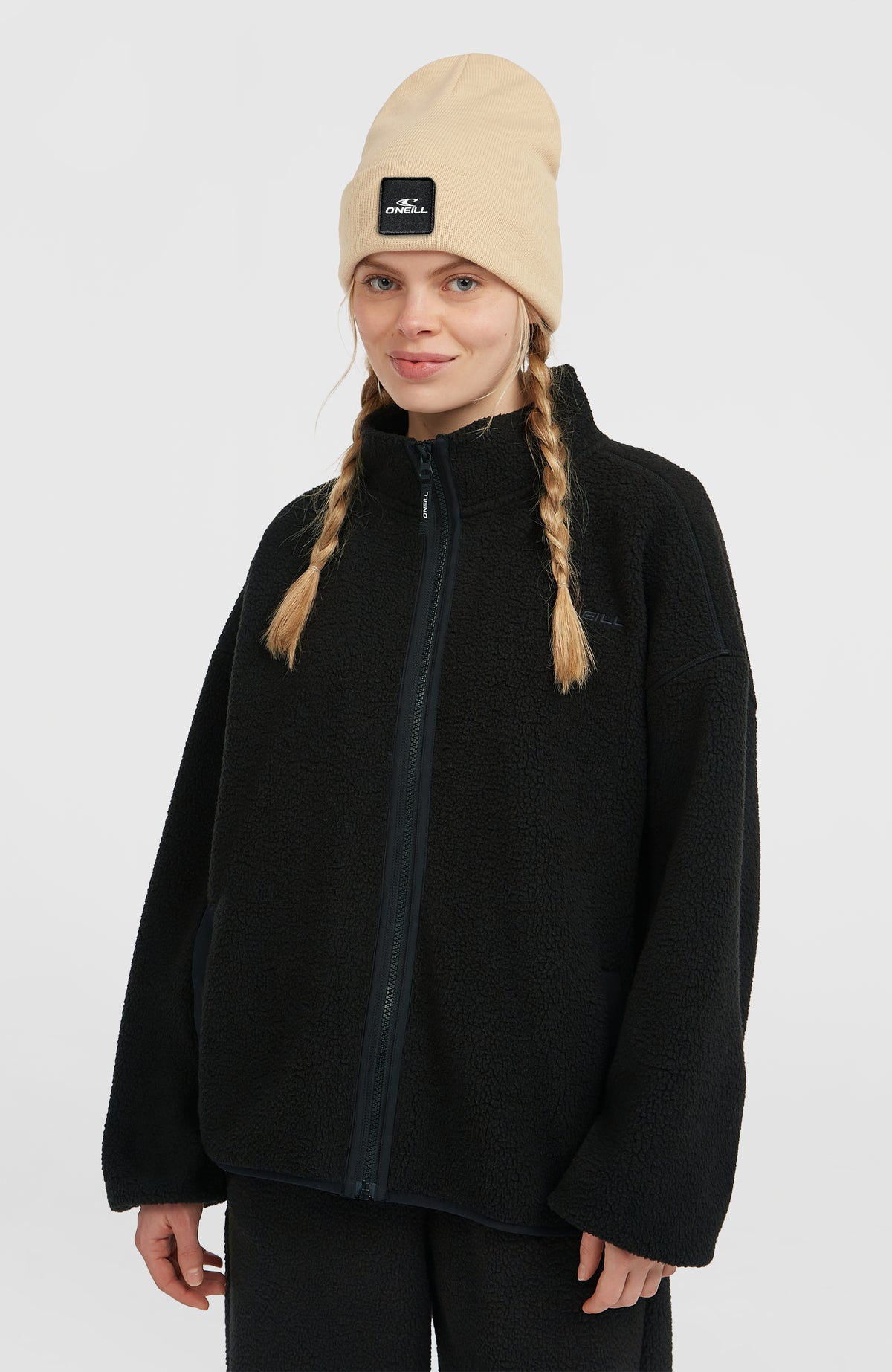 Must-Have High-Pile Full-Zip Fleece | Black Out