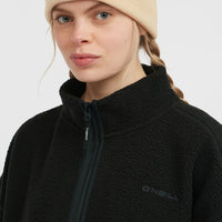 Must-Have High-Pile Full-Zip Fleece | Black Out