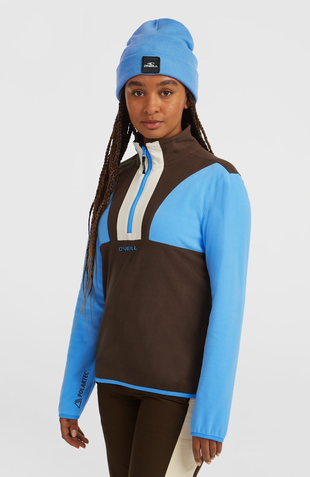 FWC'Cruz Triple Polartec® Half-Zip Fleece | Blue Poppy Colour Block
