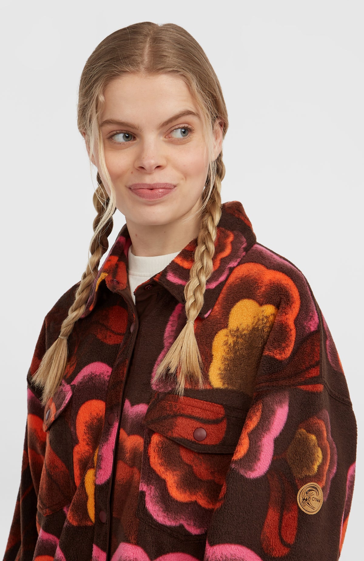 O'Riginals Superfleece Shirt | Brown Originals Flower