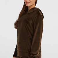 FWC'Cruz Velour Hoodie | Coffee Bean