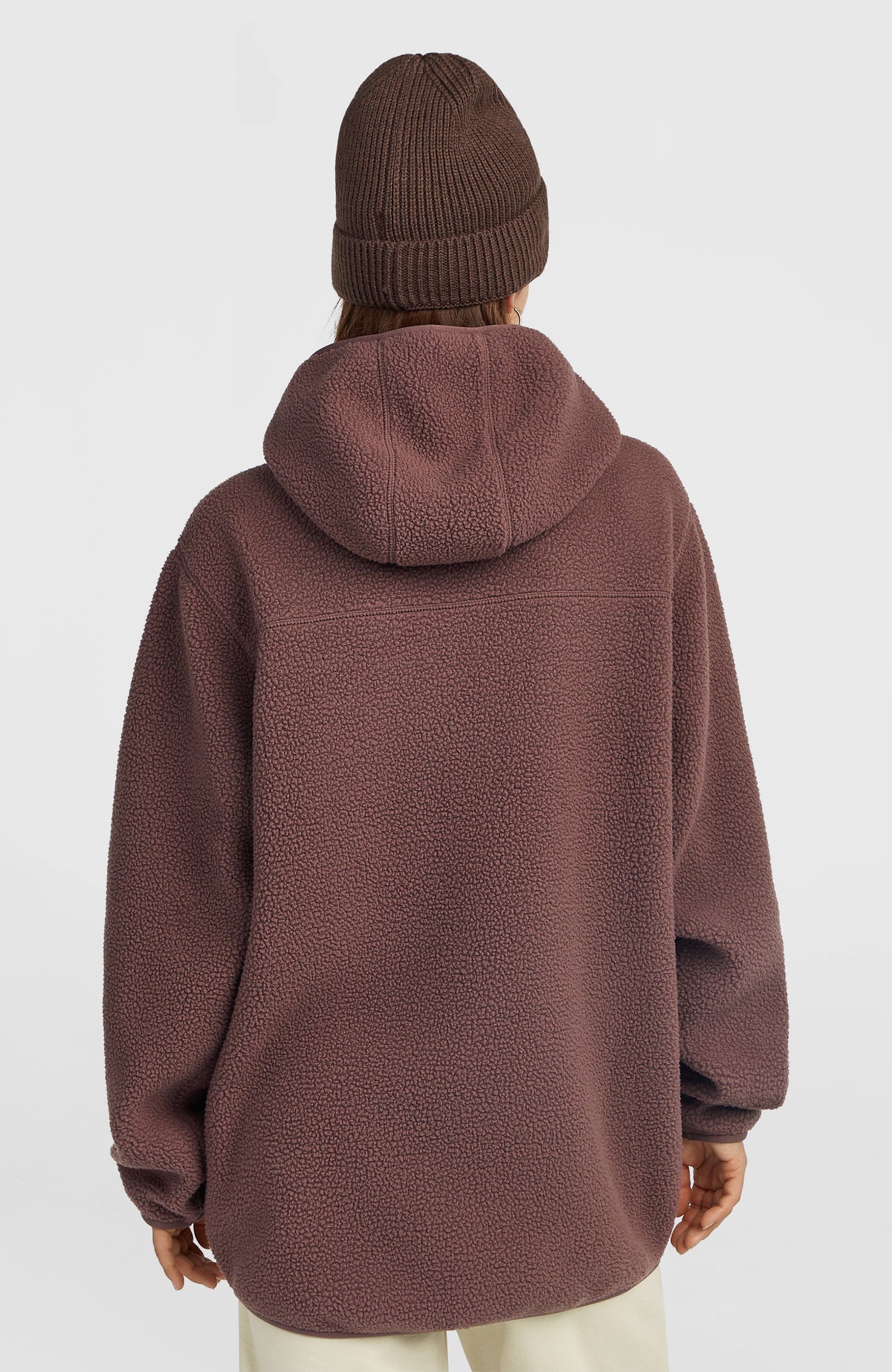 Must-Have Long Full-Zip High-Pile Fleece | Purple Gray