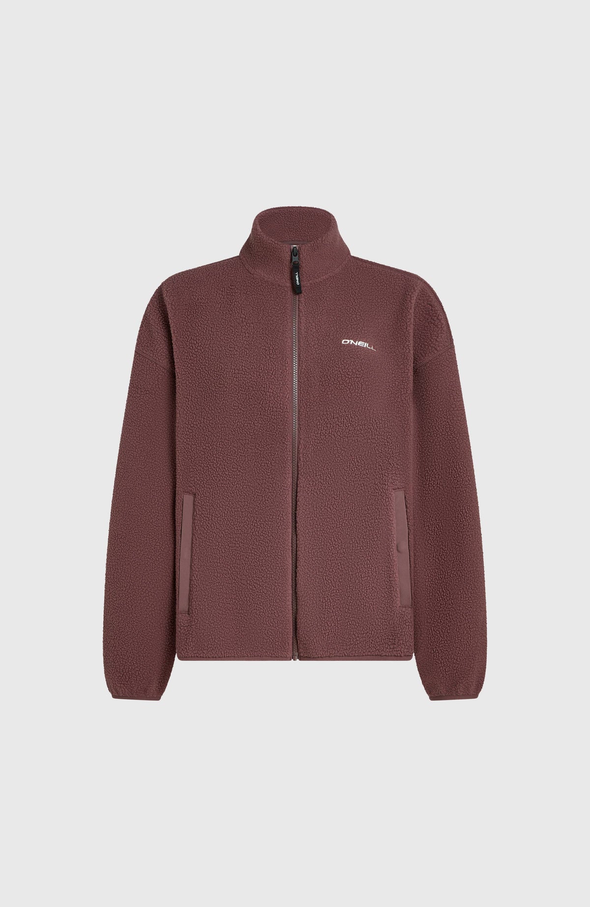 Must-Have High-Pile Full-Zip Fleece | Purple Gray