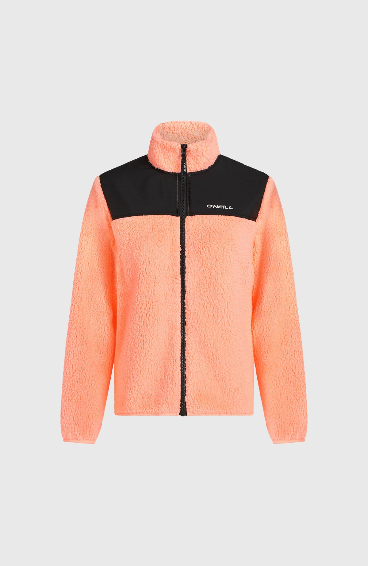 FWC'Cruz Fuzzy Full-Zip Fleece | Funky Peach Colour Block