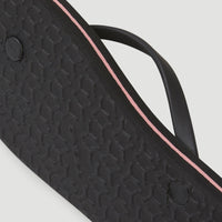 Profile Graphic Sandals | Black Tropical Flower