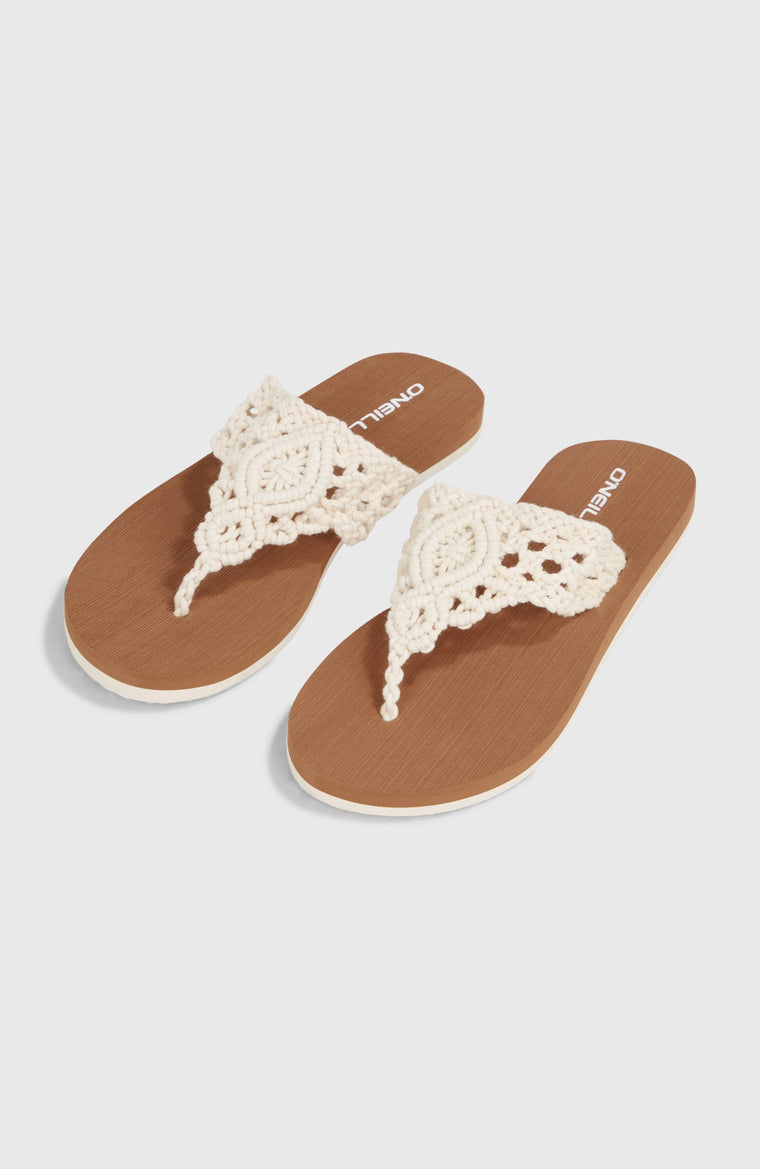 Ditsy Crochet Sandals | Snow White