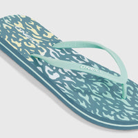 Profile Graphic Sandals | Yellow Animal Blur