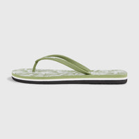 Profile Graphic Sandals | Green Textured Jungle