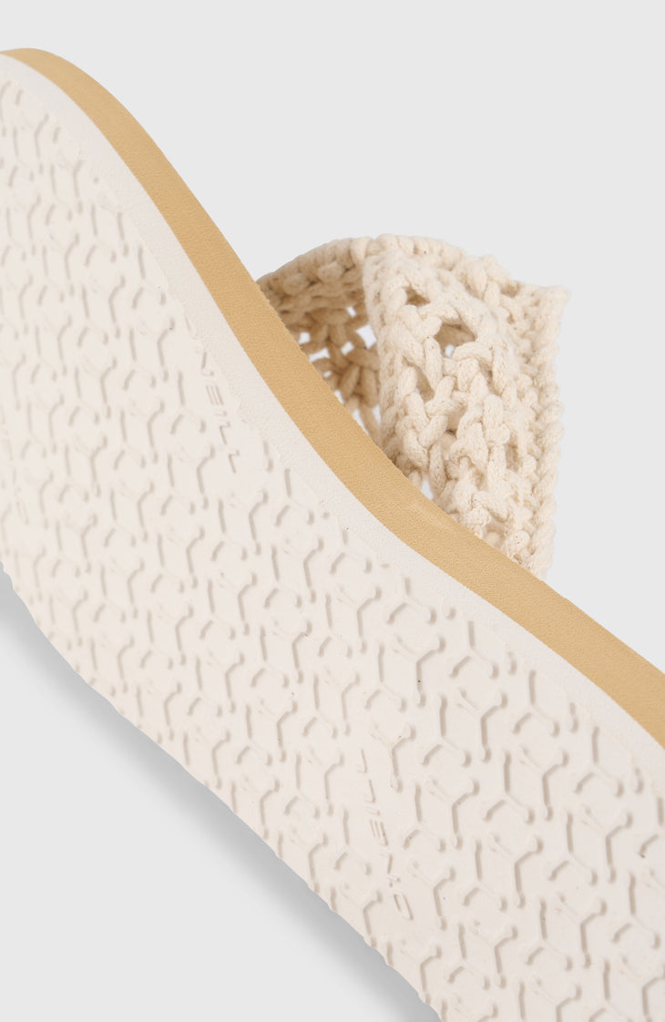 Ditsy Crochet Sandals | Snow White