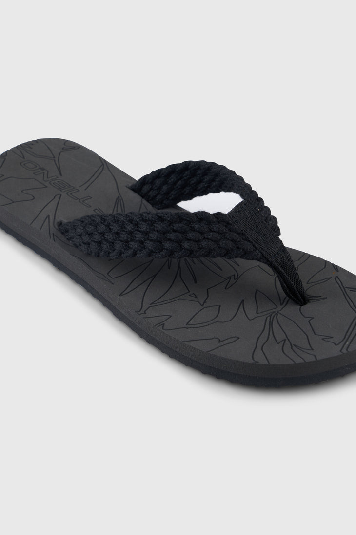 O'Neill Floral Sandals | Black Out