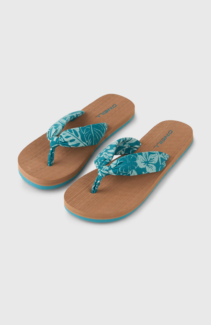 Ditsy Sun Sandals | Green Island Sky