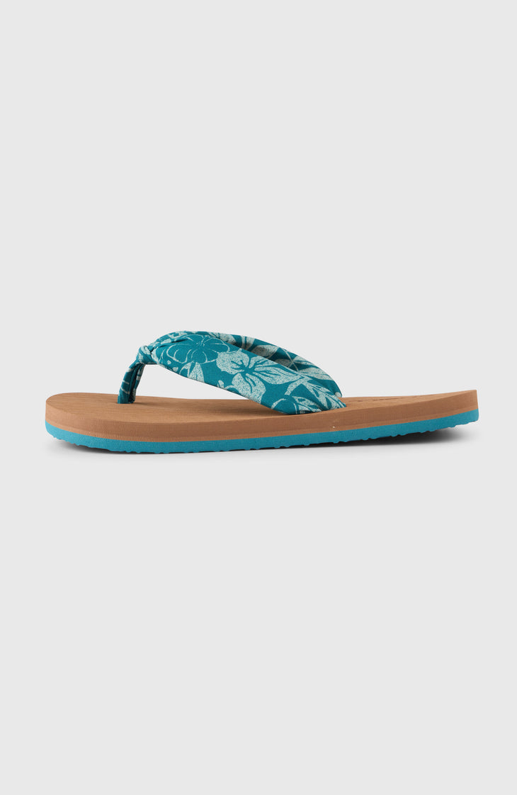 Ditsy Sun Sandals | Green Island Sky