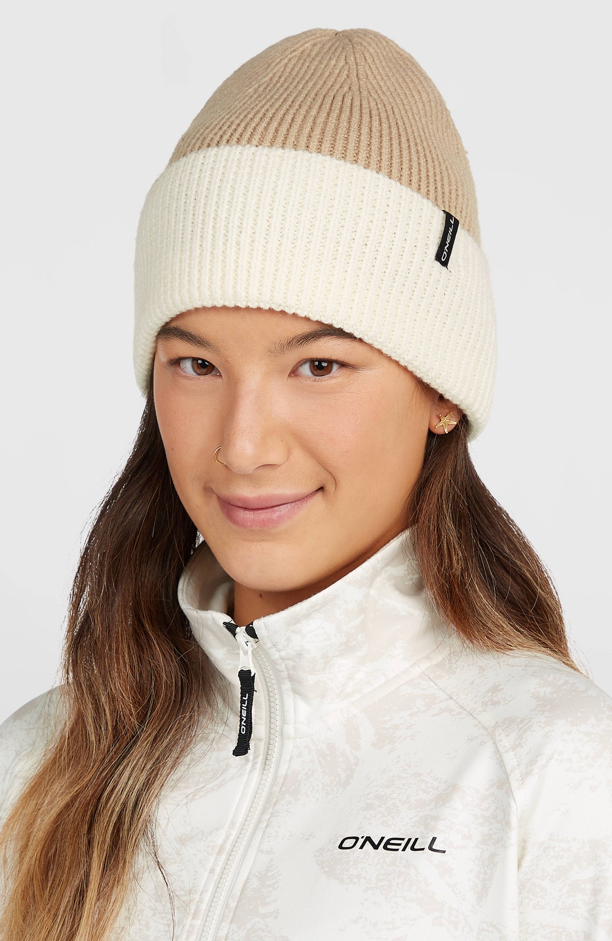 FWC'Cruz Colourblock Beanie | Olive Blush Colour Block