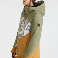 Carbonite Snow Jacket | Deep Lichen Green Colour Block