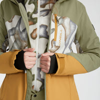 Carbonite Snow Jacket | Deep Lichen Green Colour Block