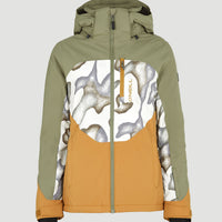 Carbonite Snow Jacket | Deep Lichen Green Colour Block