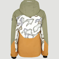 Carbonite Snow Jacket | Deep Lichen Green Colour Block