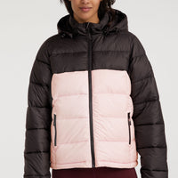 O'Riginals Puffer Jacket | Peach Whip Colour Block