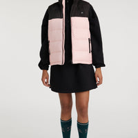 O'Riginals Puffer Vest | Peach Whip Colour Block