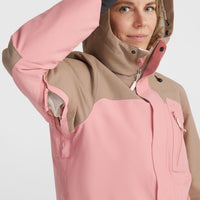 Utility Hybrid Snow Jacket | Genuine Pink Colour Block