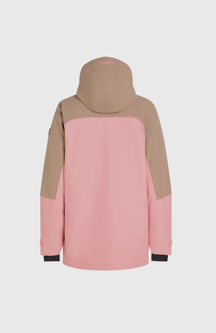 Utility Hybrid Snow Jacket | Genuine Pink Colour Block