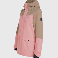 Utility Hybrid Snow Jacket | Genuine Pink Colour Block