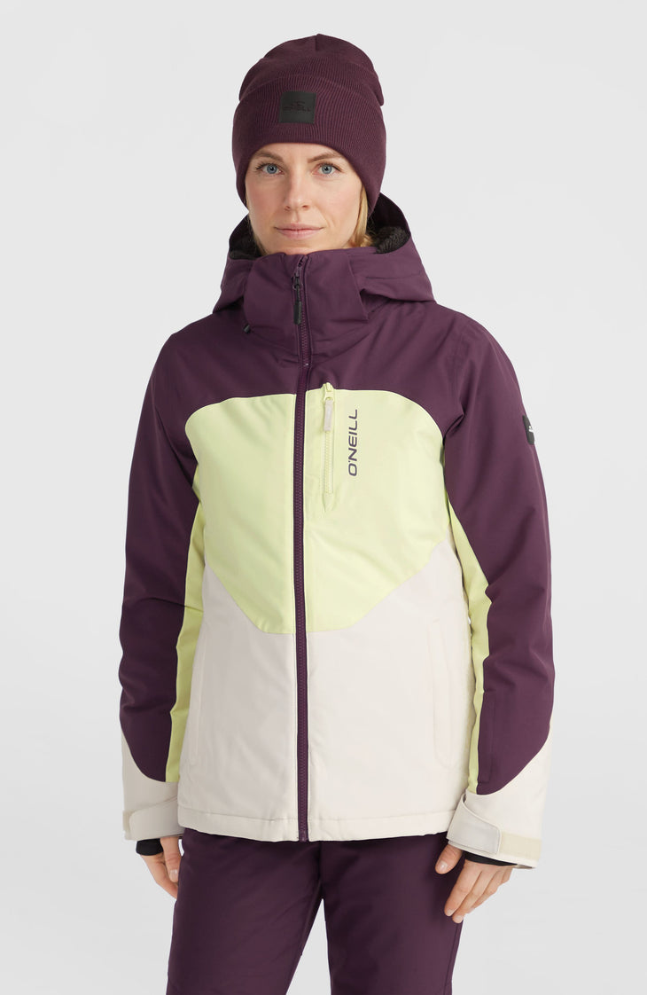 Carbonite Snow Jacket | Aubergine Colour Block