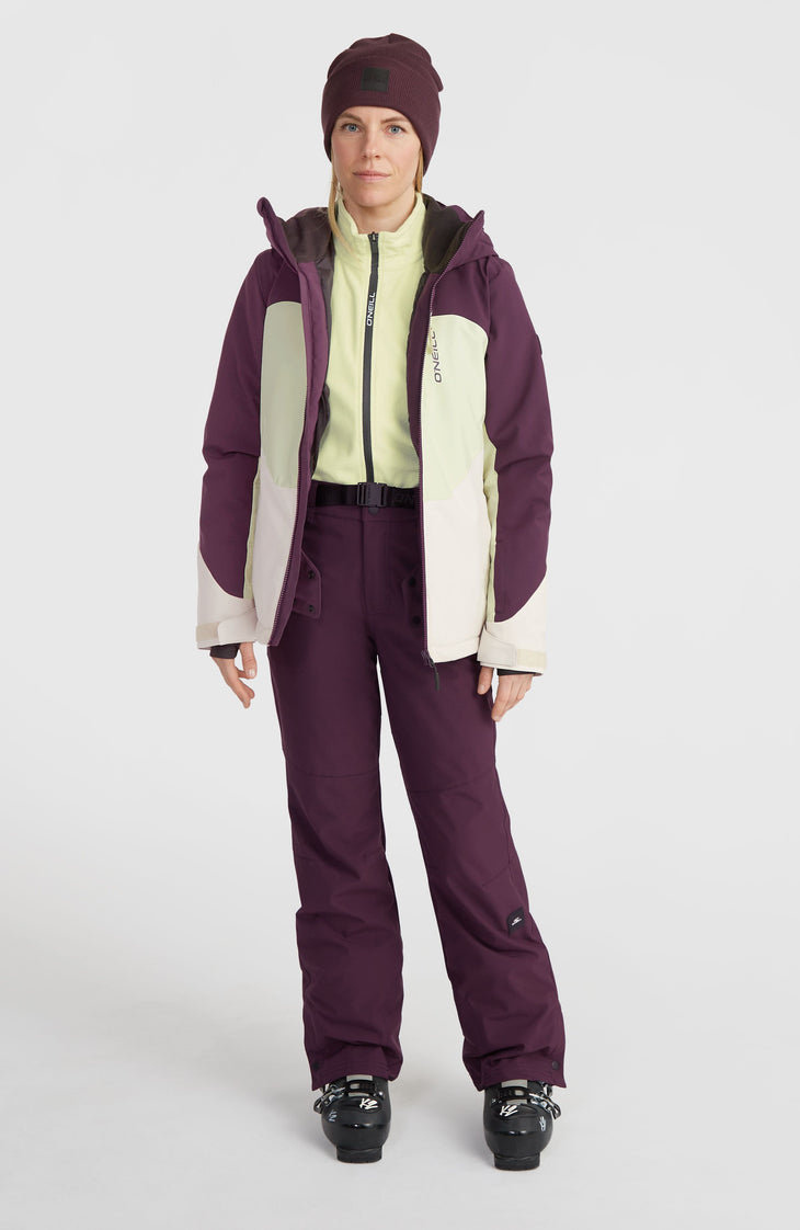 Carbonite Snow Jacket | Aubergine Colour Block