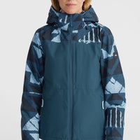 Aplite Plus Snow Jacket | Blue Triangle Ikat