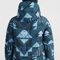 Z.E.N. Puffer Hybrid Snow Jacket | Blue Triangle Ikat