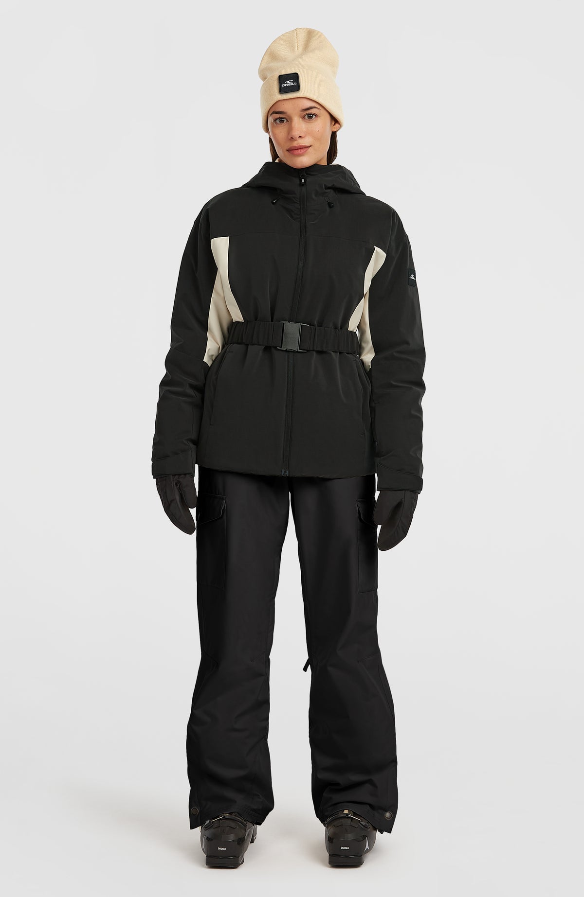 FWC'Cruz Hybrid Belted Snow Jacket | Black Out Colour Block